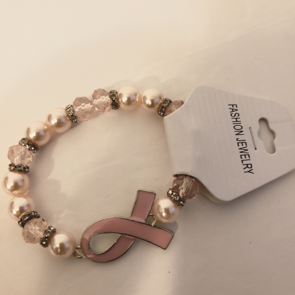 CANCER AWARENESS Beaded Bracelet